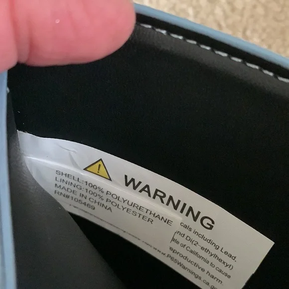 OLIVIA MILLER Faux Leather Blue Wallet With Gold Chain Strap NWT and Gift Box - Picture 16 of 16